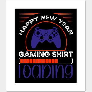 Happy New Year 2023 Gaming Shirt Loading Posters and Art